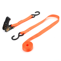 Producto caliente 1 "Cargo Amarre Trinquete Amarre Cinturón S Gancho Mango de goma Motocicletas Correa de trinquete