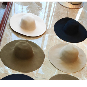 Bán Buôn Nâu Lớn Len Cảm Thấy Mũ Trùm Đầu <span class=keywords><strong>Hat</strong></span> Để Làm Mũ Lông Cảm Thấy Thỏ - Product Image 1