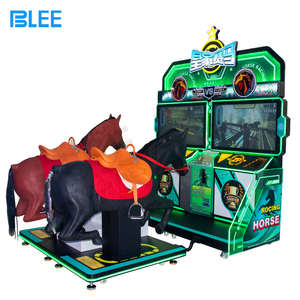 Simulatore di Cowboy elettrico a gettoni a prezzo di fabbrica <span class=keywords><strong>2</strong></span> giocatori macchina da gioco Arcade per corse di cavalli retrò - Product Image 1