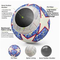 Balón de Fútbol de Entrenamiento de Cuero PU con Logotipo Personalizado, Tamaños 1/2/3/4/5, Balones de Fútbol Promocionales en Línea