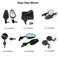Rétroviseurs latéraux universels 102 mm gauche et droit, vente en gros, paires de rétroviseurs circulaires, accessoires moto