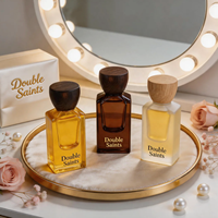 Flacon de parfum vide personnalisé 30ml 50ml 100ml, forme carrée, verre épais, vaporisateur à fine brume, flacon de parfum givré avec boîte cadeau