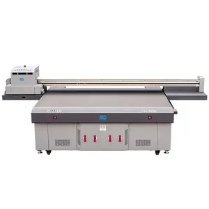 china factory production 2513 Industry sign board uv led flatbed printing machine wide format uv printer with varnish