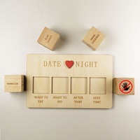 Date en bois Nuit Dés Couples Amoureux Romantique Drôle Dés Ensemble Après Sombre Sexuel Partie Jeu Dés Couple Jeu