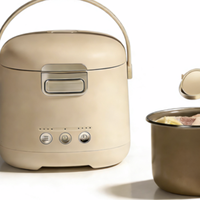 Mini cuiseur à riz électrique 1,2 L 200 W multifonctionnel pour 1-2 personnes avec minuteur