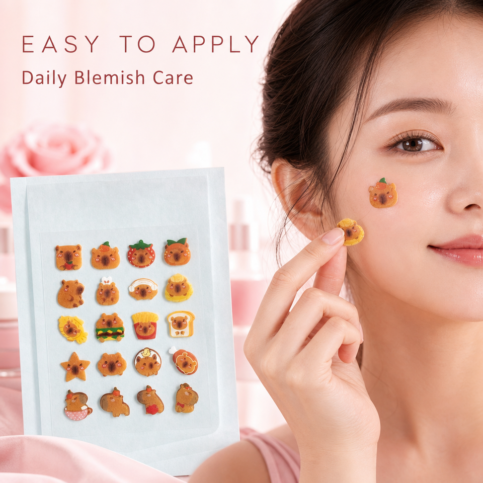 Cute Capybara Pattern Hydrocolloid Acne Patch Absorb Blemish Spot ...