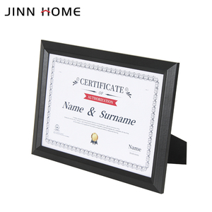 Jinn casa classica in legno nero certificato <span class=keywords><strong>foto</strong></span> cornice rettangolare documento immagine appesa parete 4 colori UV serigrafia - Product Image 2