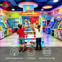 Machine de jeu de basket Slam Dunk pour enfants, double panier, jeu d'arcade sportif d'intérieur, à monnayeur, jouet d'amusement en métal pour enfants, version espagnole