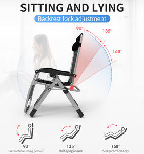 Vente en gros Chaise longue de jardin moderne en métal Zero Gravity Chair Accoudoir Chaise pliante pour chambre à coucher, école, salon, hôtel, extérieur - Product Image 4