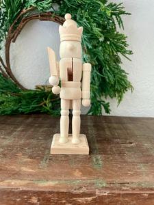 Estatua de pintura artesanal, decoración de Cascanueces de madera, el mejor regalo creativo, Cascanueces de madera, Rey títere DIY creativo para decoración de escritorio - Product Image 6