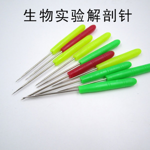 Agujas de disección, instrumentos didácticos para experimentos biológicos, agujas de disección biológica, sondas de acero inoxidable. - Product Image 2