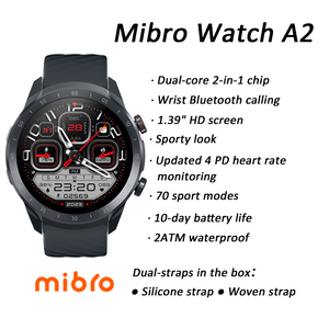 Mibro <span class=keywords><strong>A2</strong></span> Smartwatch phiên bản toàn cầu cuộc gọi 1.39inch Màn hình HD máu Oxy Heart Rate Monitor thể thao phụ nữ người đàn ông Đồng hồ thông minh - Product Image 2
