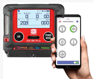 Moniteur de gaz portable Riken Keiki série GX-3R RKI GX-3R PRO MULTI GAS (LEL, H2S, CO, O2, NO2) - Product Image 5