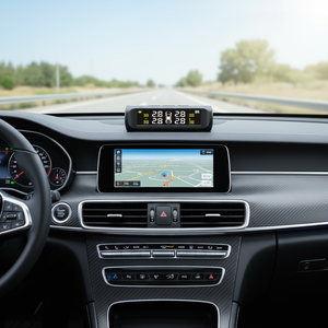 Système de surveillance de la pression des pneus sans fil <span class=keywords><strong>solaire</strong></span> universel TPMS, capteur interne en temps réel 433 MHz pour voiture et camion - Product Image 1