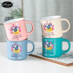 Tazza personalizzata madre ringrazio dio per te in ceramica mamme Day campo di caffè in uscita tazze da campeggio stampa ceramica parole smalto tazza - Product Image 1