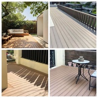 Plancher extérieur en composite bois-plastique (WPC) 140*25 MM, en promotion, brossé, ignifuge et étanche