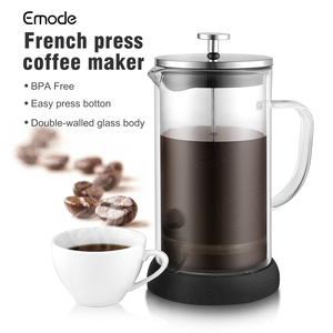 <span class=keywords><strong>Cafetière</strong></span> à piston française 1000 ml en verre avec piston et <span class=keywords><strong>filtre</strong></span> en acier inoxydable, facile à nettoyer, <span class=keywords><strong>cafetière</strong></span> durable - Product Image 3