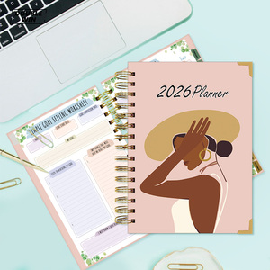 2026 2027 xoắn ốc 12 tháng chương trình nghị sự cô gái da đen hàng ngày in hàng tuần tùy chỉnh tự chăm sóc kế hoạch hộp Tạp Chí - Product Image 6