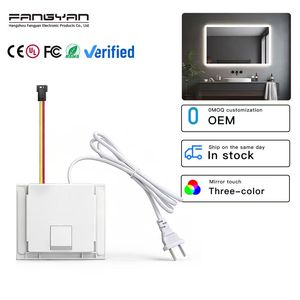 Interrupteur Tactile Intelligent à Intensité Variable 12V 3A 36W, 110V/220V, pour Miroir LED Monocouleur/CCT/Anti-buée - Product Image 1