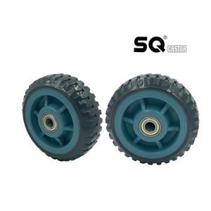 PVC /PU 4 5 6 8 inch ruedas naranjas đặt bánh xe Caster nặng xoay với phanh - Product Image 1