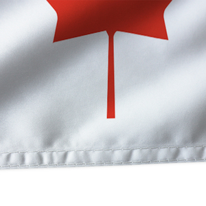 Livraison rapide, <span class=keywords><strong>fournisseur</strong></span> d'usine, drapeau national canadien en polyester, impression sur satin <span class=keywords><strong>de</strong></span> soie, drapeau du Canada - Product Image 3