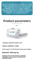 Console Wii U avec système entièrement en chinois, émulateur prenant en charge les jeux NGC, mémoire 32 Go, pack complet