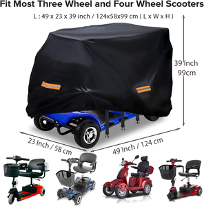 Funda de Almacenamiento para Scooter Eléctrico, Resistente, Impermeable, Anti-UV, Duradera, con Tiras Reflectantes Impermeables - Product Image 2