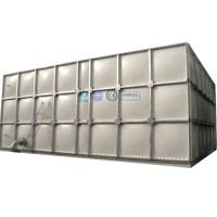 Réservoir d'eau potable modulaire boulonné en PRV (composites de PRV) de 5000 gallons (1000 L) pour la lutte contre l'incendie aux Philippines