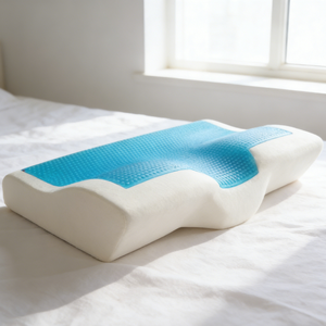 Nouveau 2026 – Oreiller ergonomique en <span class=keywords><strong>mousse</strong></span> à mémoire de forme et gel, fait main, rafraîchissant, écologique, amovible, lavable, motif animalier, pour le cou et le sommeil - Product Image 4