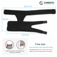Ceinture de protection des jambes et soutien des hanches Weige Fitness - Prévient les tensions musculaires pour la musculation et les sports - Équipement de protection en fibre de polyester
