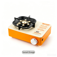 Réchaud à gaz butane portable haute puissance Orangegaz 8800W, réchaud de camping au butane avec 6+1 brûleurs, réchaud de camping extérieur coupe-vent