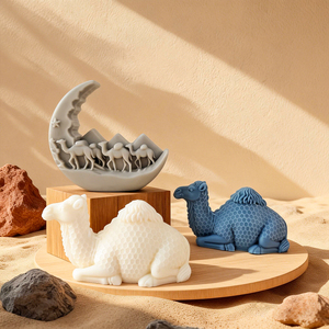 แม่พิมพ์เทียนซิลิโคนเกรดอาหาร ใช้ซ้ำได้ รูปทรงอูฐทะเลทราย รุ่นใหม่ ปี 2026 ปลอดภัยสำหรับเครื่องล้างจาน - Product Image 1