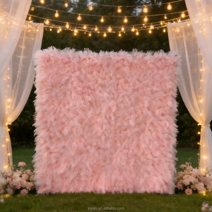 Decoración Creativa para Fondo de Escenario, Accesorios Decorativos, Velo de Gasa de Seda Colgante para Eventos de Boda - Product Image 1