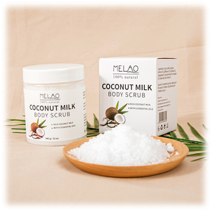 Marque Blanche <span class=keywords><strong>Gommage</strong></span> Corporel Biologique Naturel <span class=keywords><strong>Anti</strong></span>-<span class=keywords><strong>Cellulite</strong></span> Exfoliant Hydratant Éclaircissant au Lait de Coco - Product Image 4