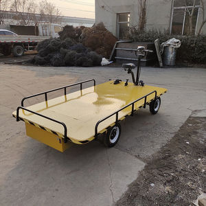 รถเข็นไฟฟ้าแบบพกพา,สินค้าหมุนเวียนสำหรับคลังสินค้ารถเข็นไฟฟ้ารถบรรทุกพื้นเรียบไร้เสียง - Product Image 6