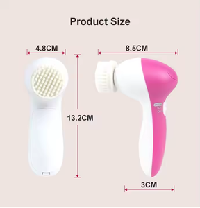 2025 le populaire 5-en-1 exfoliant électrique nettoyant <span class=keywords><strong>pour</strong></span> le <span class=keywords><strong>visage</strong></span> Silicone gommage trou nettoyage rotatif sonique nettoyant <span class=keywords><strong>pour</strong></span> le <span class=keywords><strong>visage</strong></span> <span class=keywords><strong>brosse</strong></span> - Product Image 5