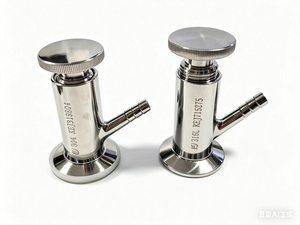 Vanne d'échantillonnage sanitaire soudée à 45 degrés en acier inoxydable de marque <span class=keywords><strong>KEJ</strong></span>, modèle KEJ051, taille de port 1-4 pouces, pour utilisation avec l'eau - Product Image 5