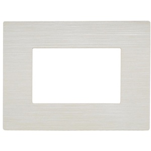 <b>Brushed</b> Pearl White 3 Seater <b>Plate</b> Compatible With Living International - Product Image 1