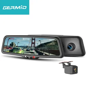 Car Company Certified 10 Inch Rear View Mirror Dual Lens Car And Driver Dvr For Peugeot 3008 Dash Cam