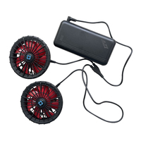 Ventilateur de vêtements de climatisation d'été sans brosse vêtements de refroidissement ventilateur de veste d'uniforme de travail 7.4V 9V 12V 15V 18V 20V