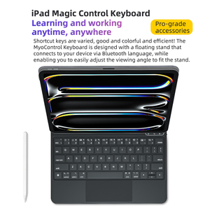 아이패드 프로 11 인치 에어 6 5 <span class=keywords><strong>4</strong></span> 10.9 아이패드 에어 11 인치 M2 및 M3 에 대한 사용자 정의 무선 태블릿 매직 키보드 케이스 - Product Image 6