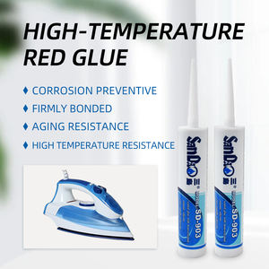 أجهزة إلكترونية بغراء أحمر سيليكون عضوي ودرجة حرارة عالية ، مانعة لتسرب الهواء من الحديد والبخار ، مقاومة للماء والرطوبة - Product Image 4