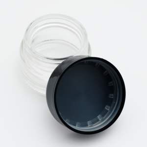 Tarro de Crema Facial de Vidrio con Tapa Negra Cannacoast CC21, 5/7/9 ml, Envase Cosmético Grueso Vacío con Logotipo Personalizado Impreso en Serigrafía - Product Image 2