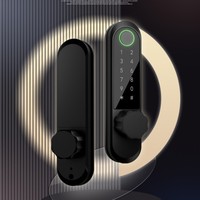 Meilleure vente transfrontalière : Serrure intelligente Baodeli KFC avec empreinte digitale, mot de passe et clé, installation sans perçage pour pont thermique brisé
