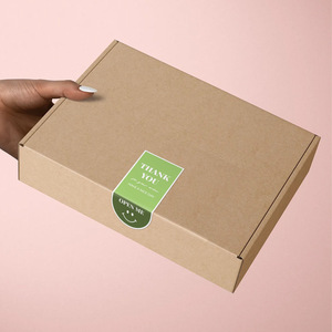 กล่องบรรจุภัณฑ์แบบกำหนดเองสติกเกอร์ตราประทับพิมพ์โลโก้กล่องจัดส่งส่วนตัวขอขอบคุณสำหรับการสนับสนุนธุรกิจของฉัน etiquetas - Product Image 4