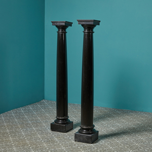 BOTON STONE Wholesale Price Natural Stone Decorative Roman <strong>Column</strong> Carving Sculpture <strong>Black</strong> <strong>Marble</strong> <strong>Column</strong> Pillar Design