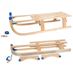 Vente en gros directe d'usine, <span class=keywords><strong>luge</strong></span> à neige personnalisée, pliable, en <span class=keywords><strong>bois</strong></span>, avec dossier, pour enfants, 80/90/100/110 cm - Product Image 4