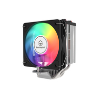 4 Refroidisseur de CPU à caloduc avec ventilateur de 12cm Refroidisseur d'air silencieux ARGB PWM Processador CPU Cooler pour Intel/AMD Multi-platform