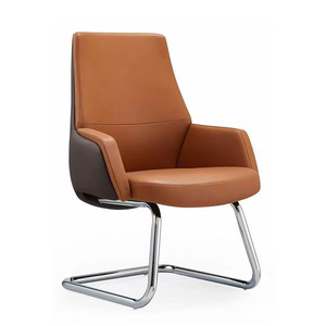 Chaises de bureau – Échantillon gratuit – Fauteuil de direction moderne en similicuir PU, pivotant à 360°, dossier haut, avec accoudoirs et réglage en hauteur, pour personnel et cadres - Product Image 4