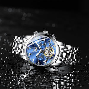 Reloj Poedagar 141 Clásico Automático para Hombre, Reloj Mecánico de Acero Inoxidable a la Moda, Resistente al Agua - Product Image 3